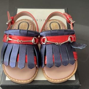 Baby Gucci sandals, worn a few times.